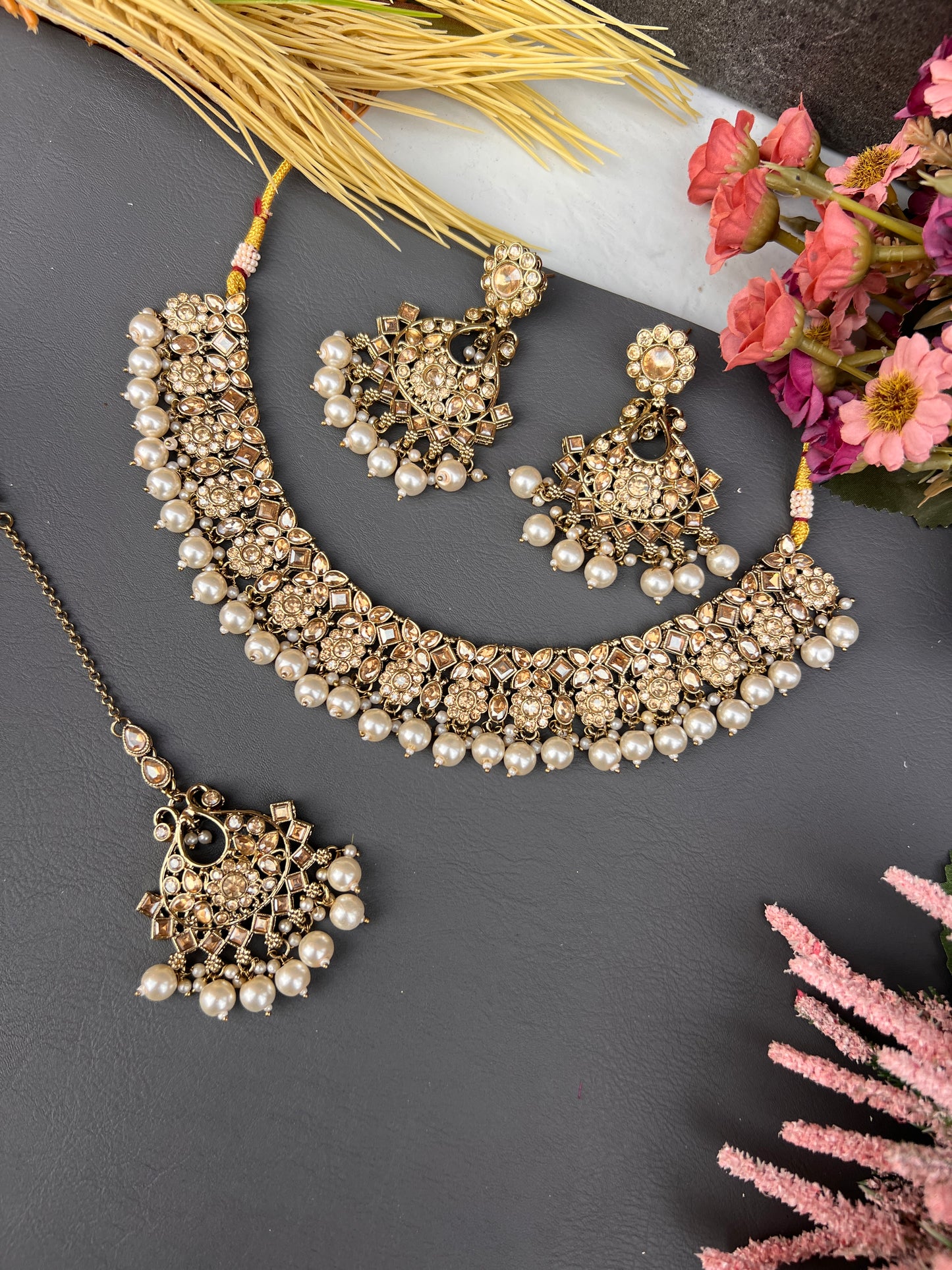 The Aadya Antique Choker Set
