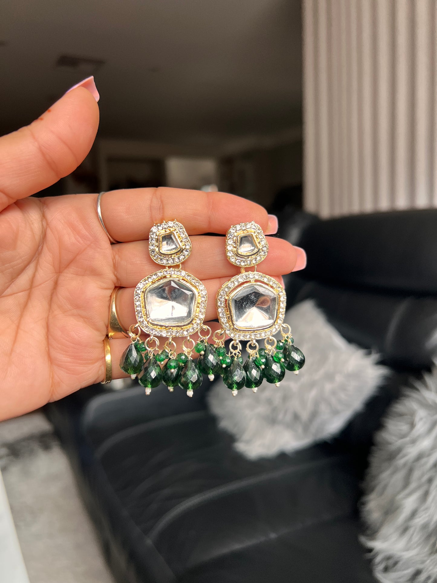 Kundan earrings