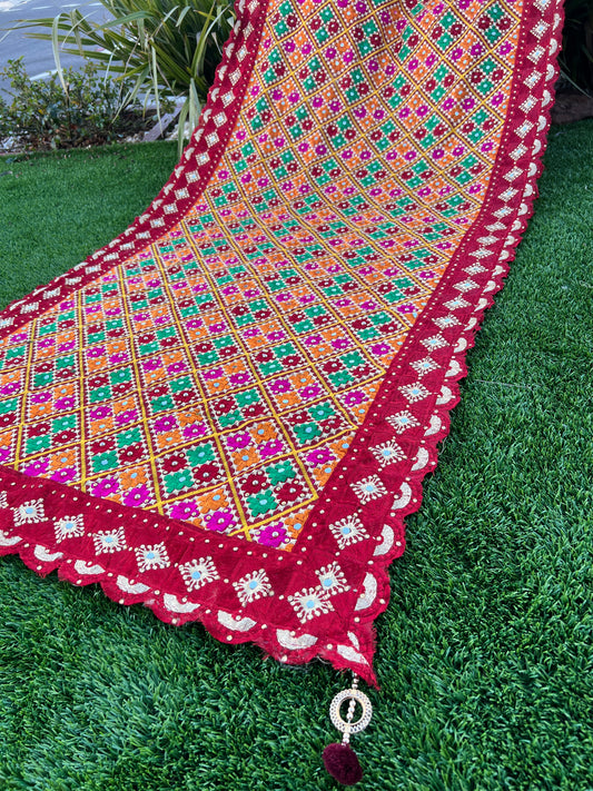 Nabhya embroidered dupatta