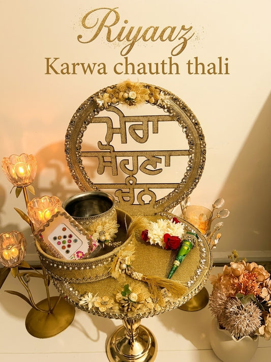 Riyaaz Karwachauth thali