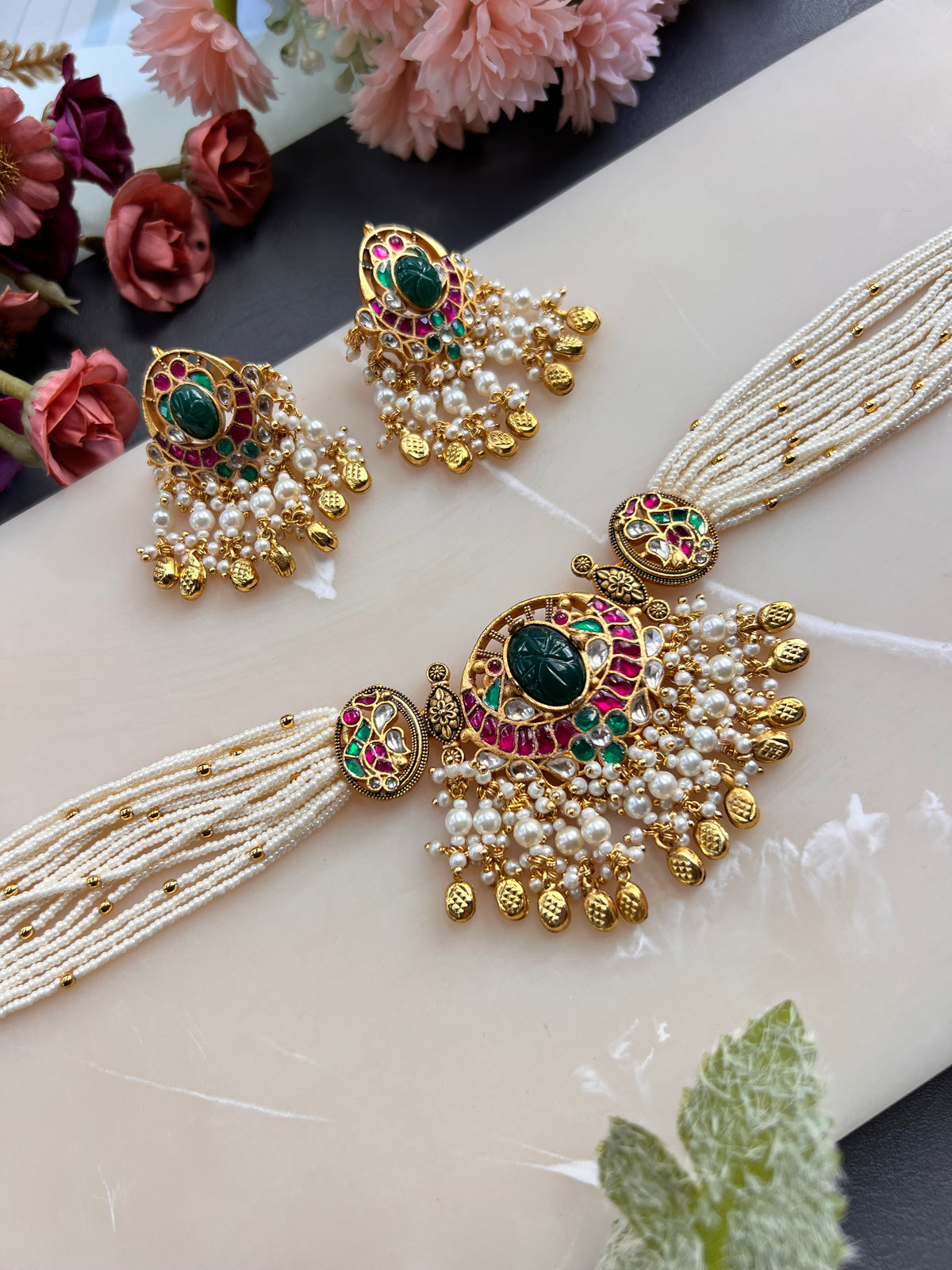 Heer Paachi kundan choker set