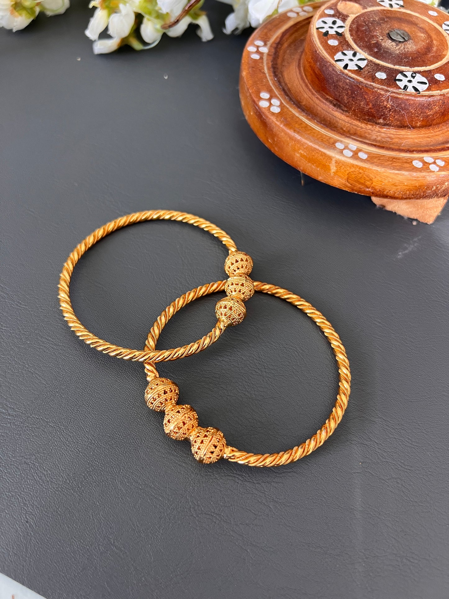 Karuna gold plated bangles