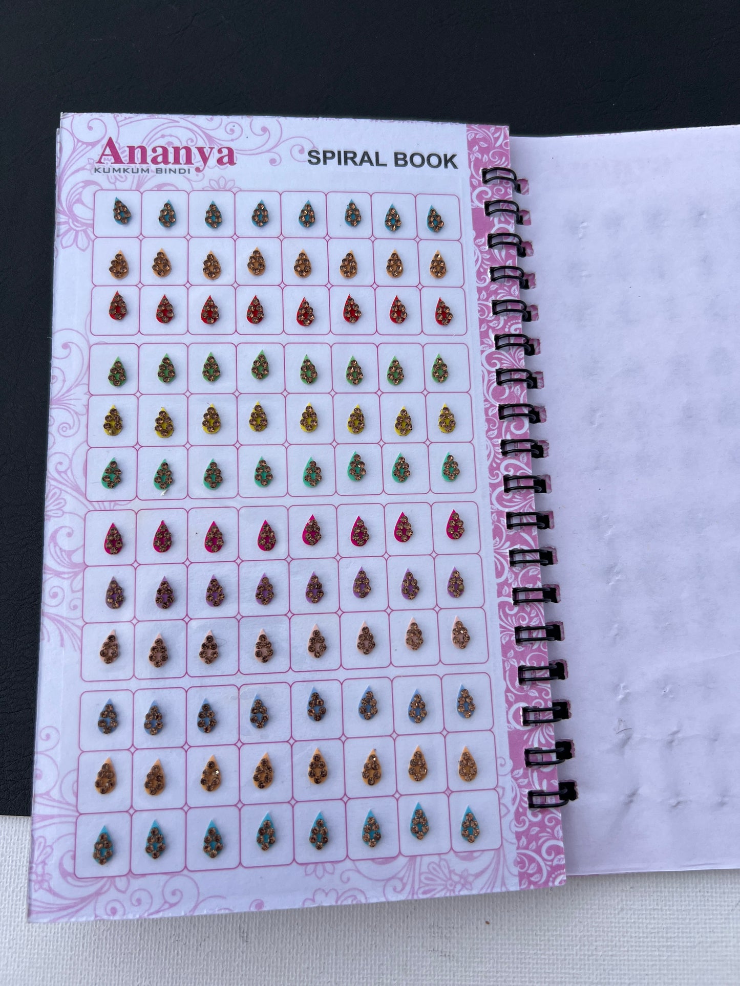 Pastel colours Border stone bindi book (960 bindi)