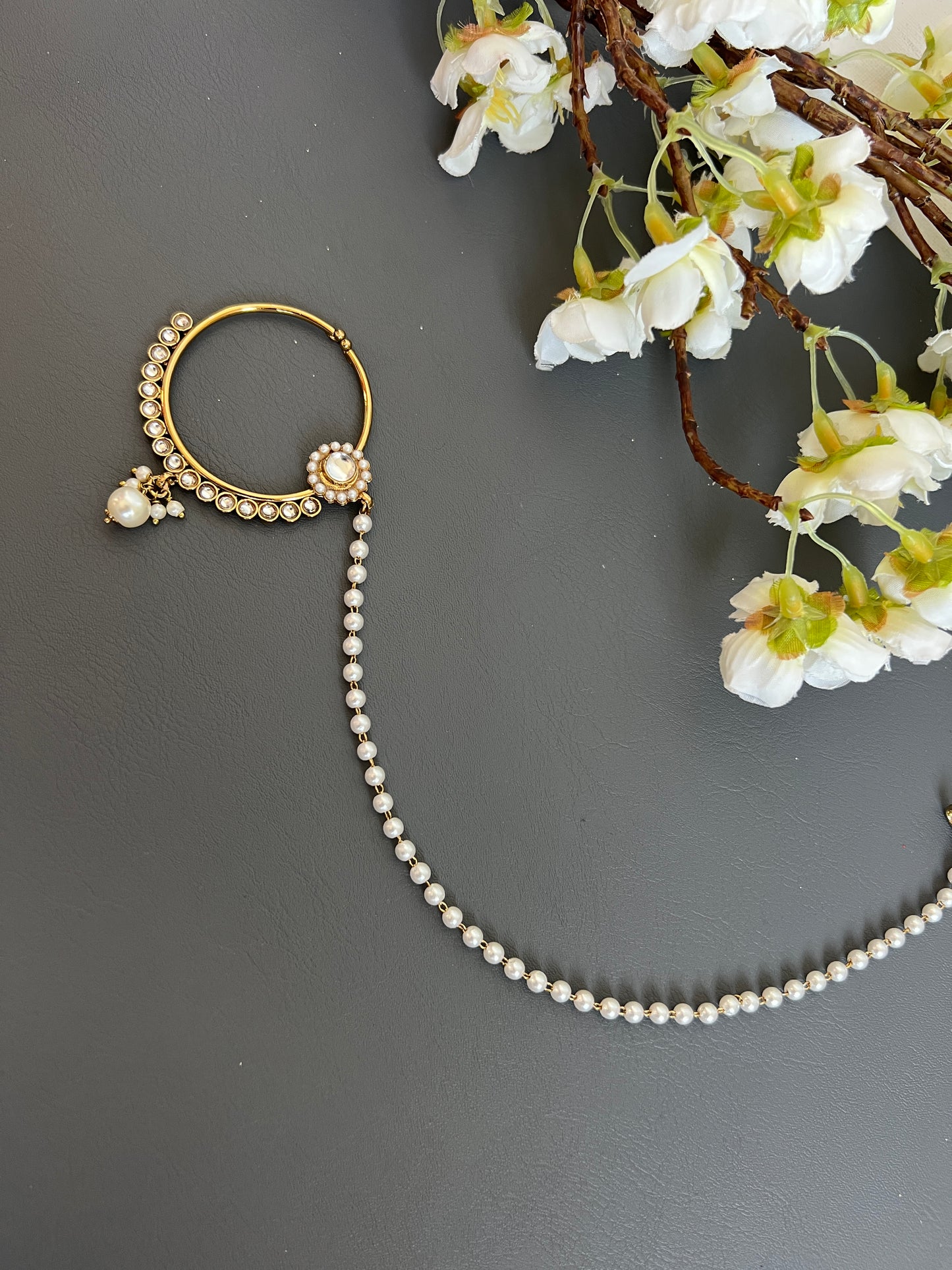 Ishani antique look nose ring