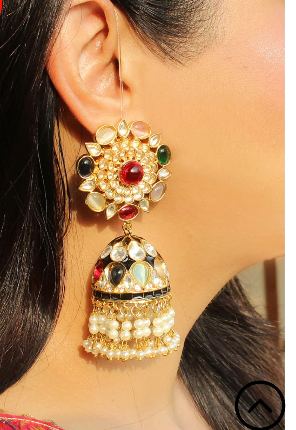 Invisible Transparent Stretchable Heayy Earrings Support Ear Chain ( 2 pairs )