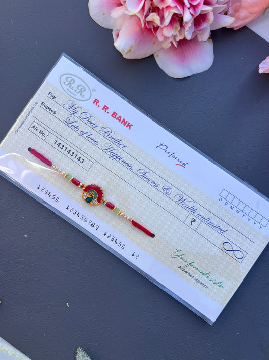 Brother Cheque Rakhi