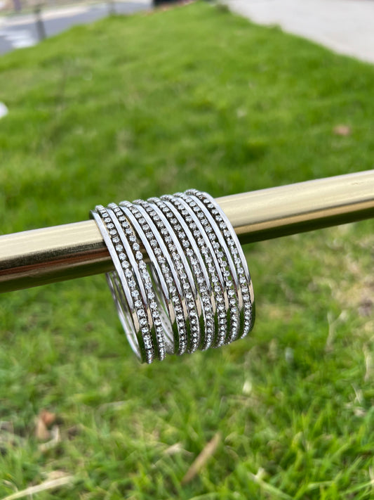 Silver bangles