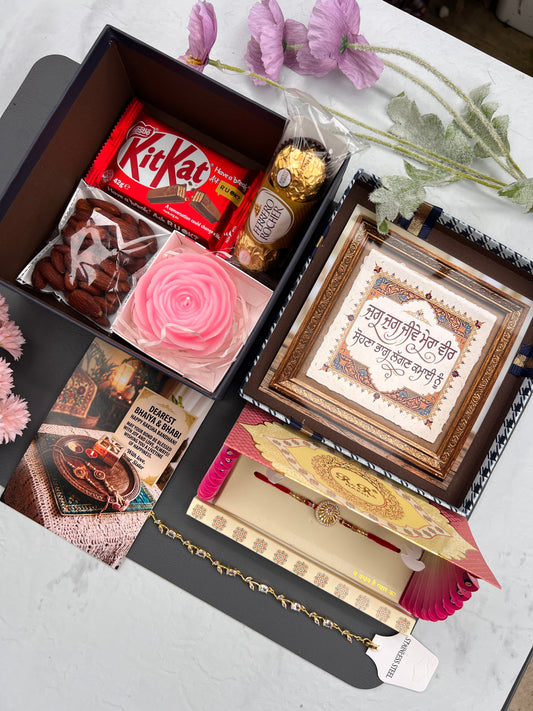 Premium brother & bhabhi Rakhi hamper with gift