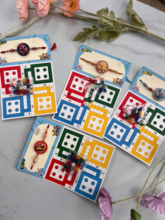 Doremon Game rakhi ( 2 games in one:
Ludo and snack ladder)
Spider man