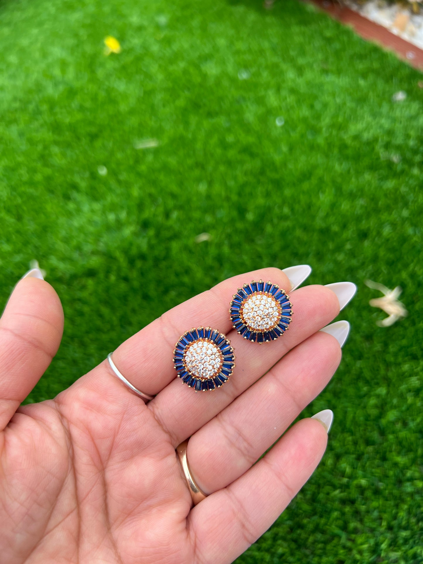 American diamond studs