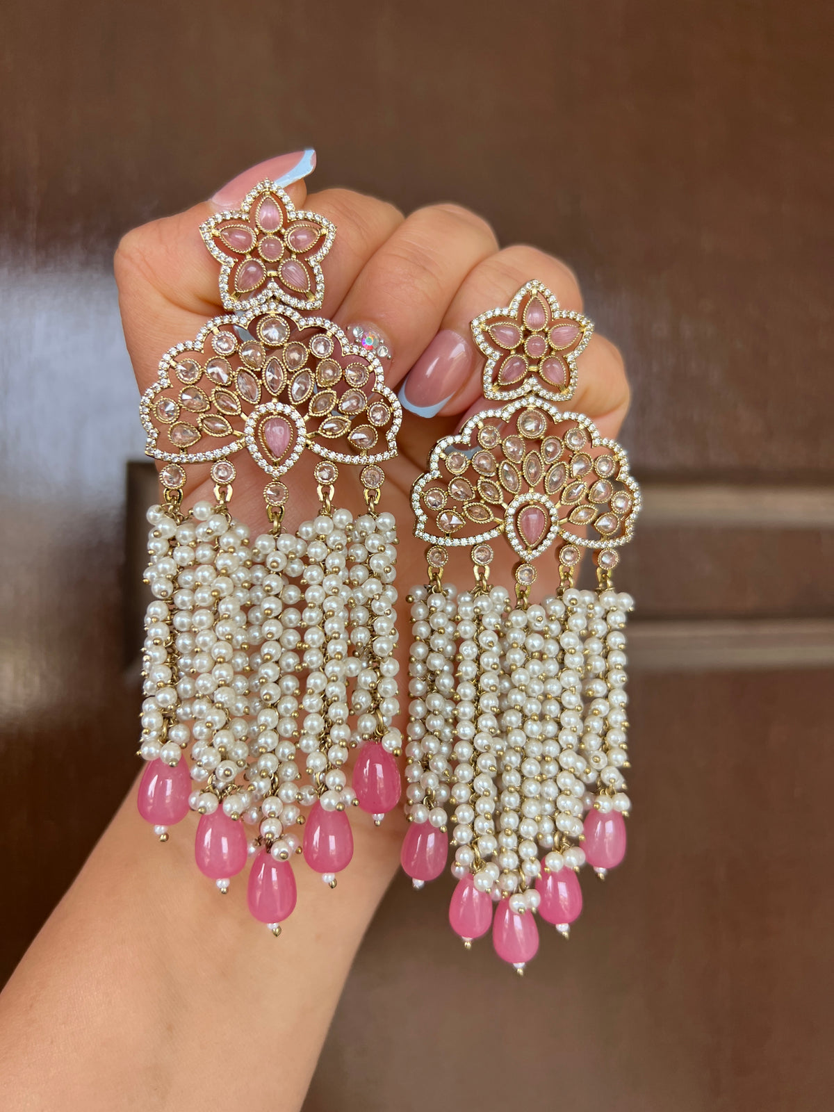 Dilbar statement earrings