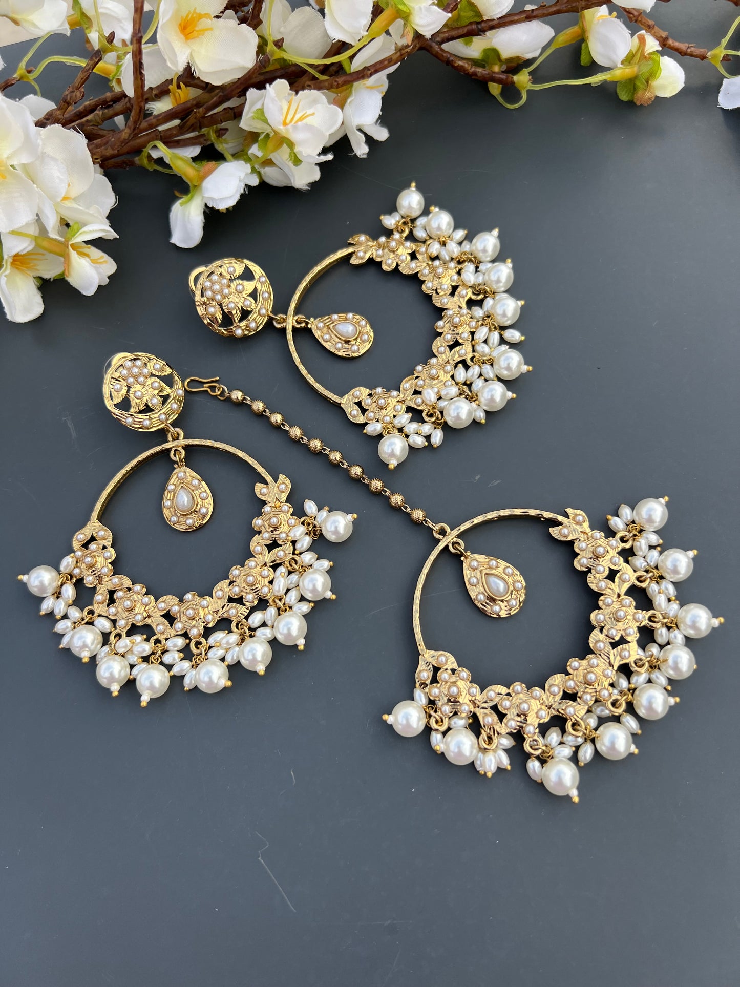 Heer earrings tikka set