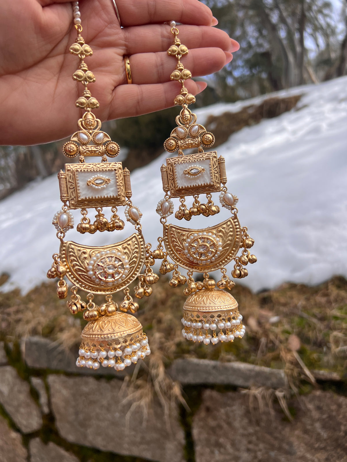 Anvita oversized Sahara earrings