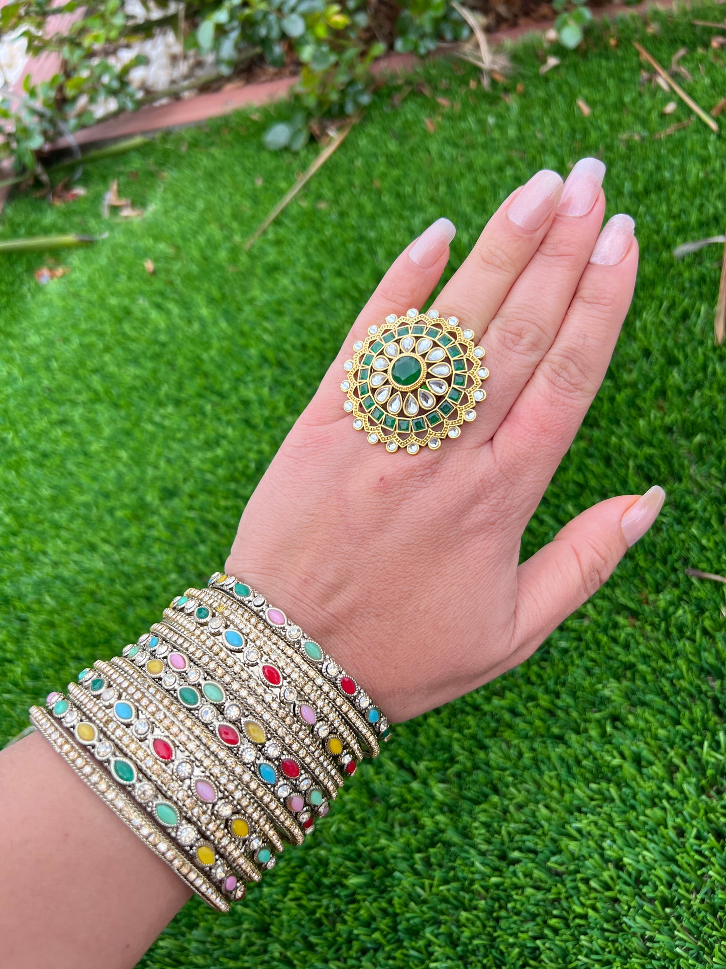 Ritvika emerald ring