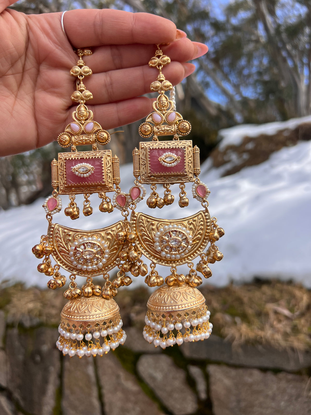 Anvita oversized Sahara earrings