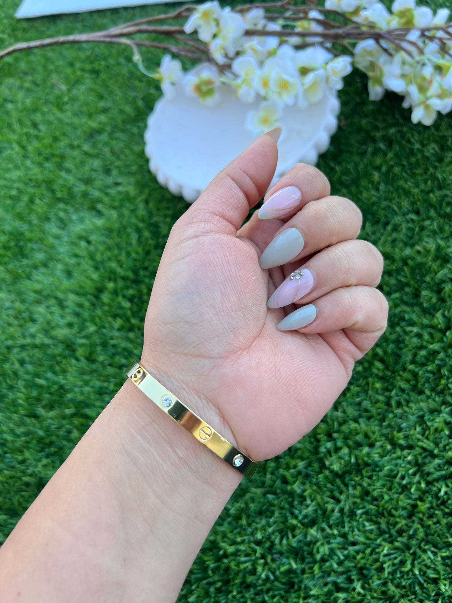 Cartier inspired love openable bracket