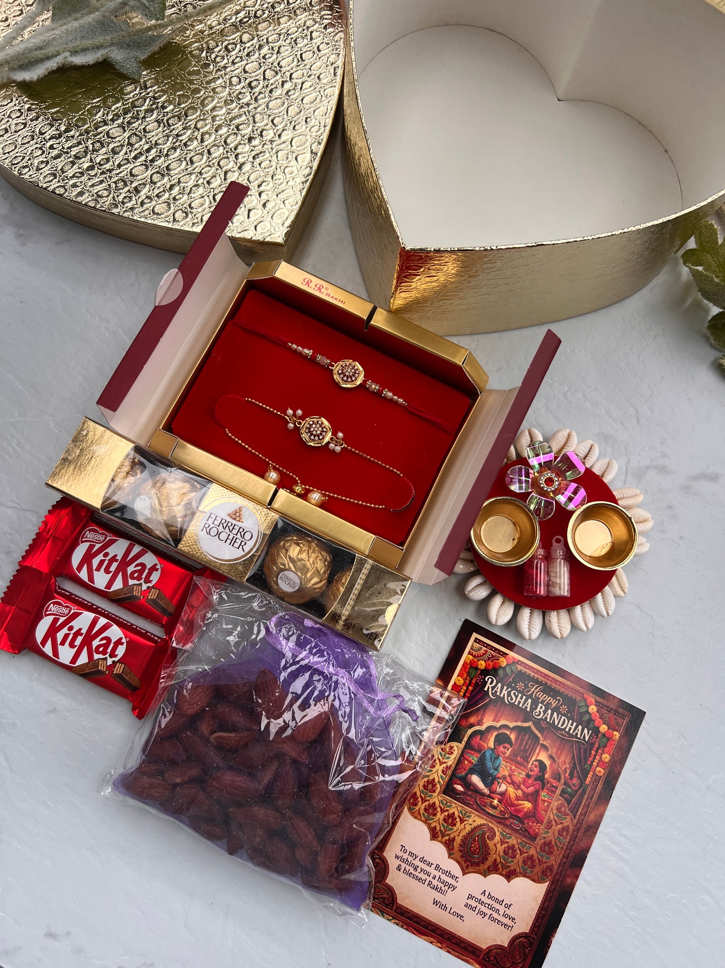 Heart shape Brother bhabi hamper