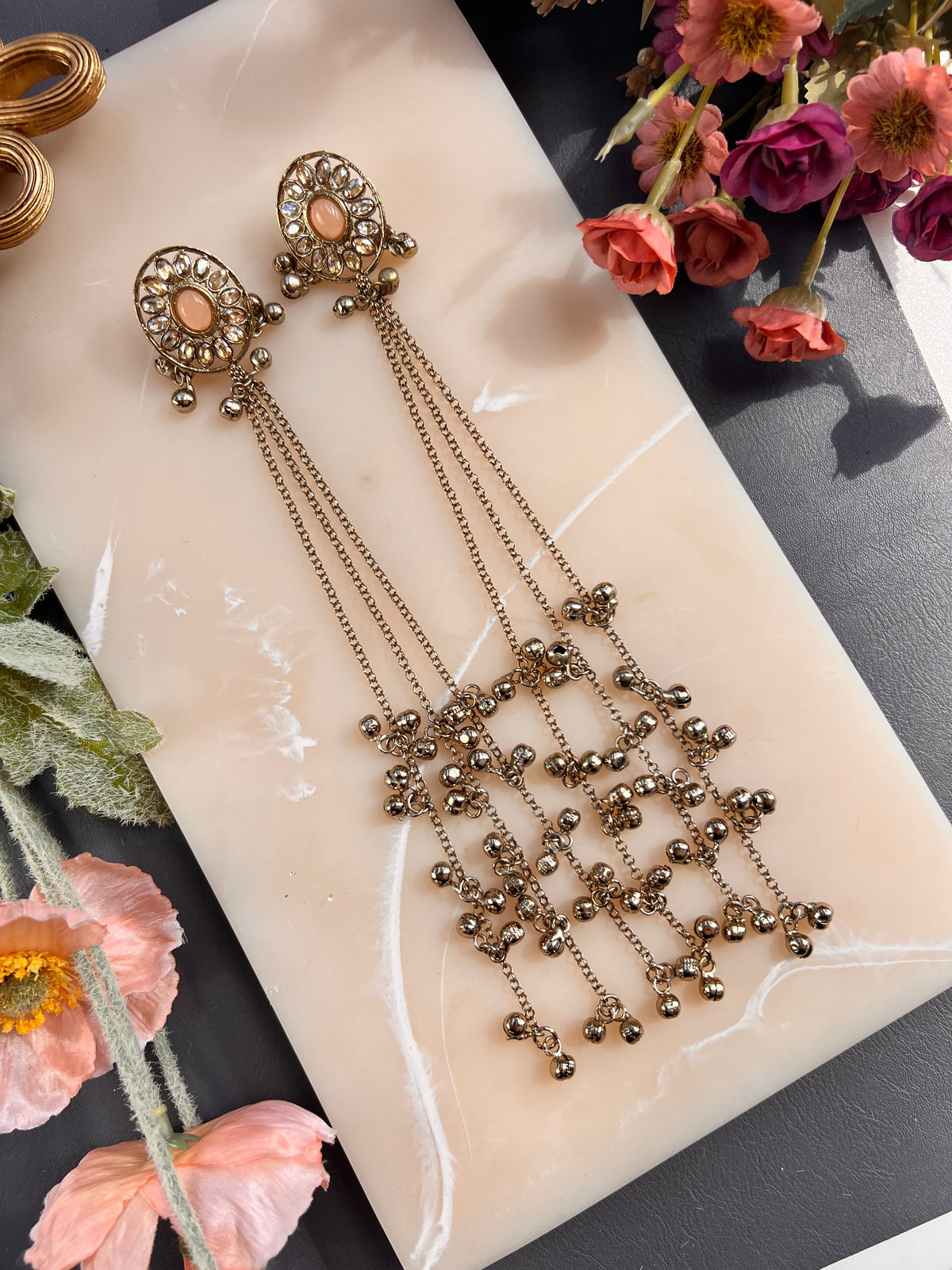 Nabhya Kashmiri long earrings