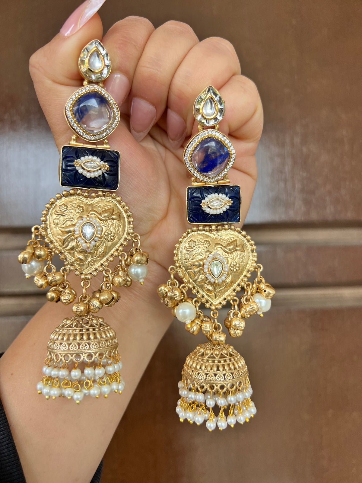 Inara Kashmiri long earrings