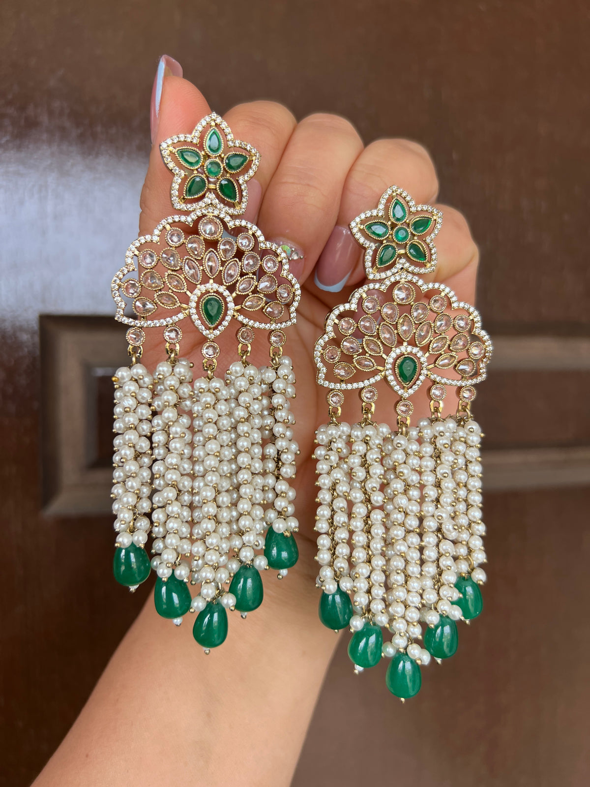 Dilbar statement earrings