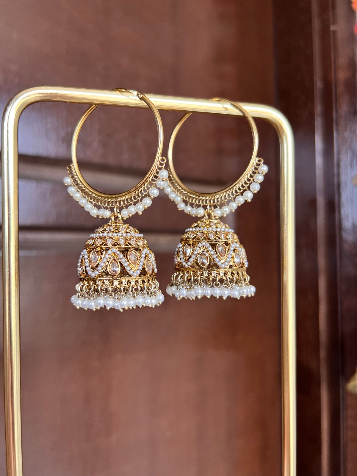 Aaria Jhumki Hoop Earrings
