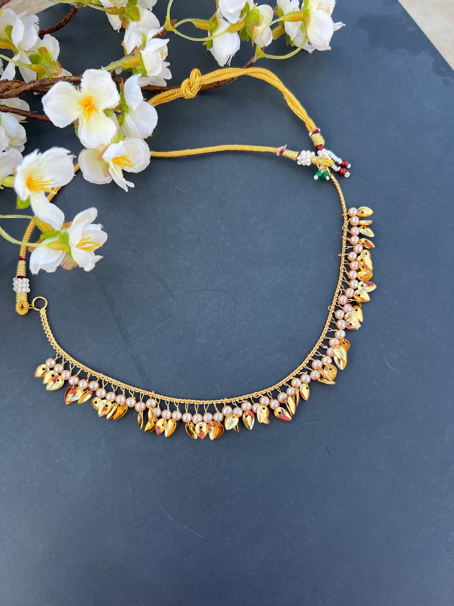 Golden neckline