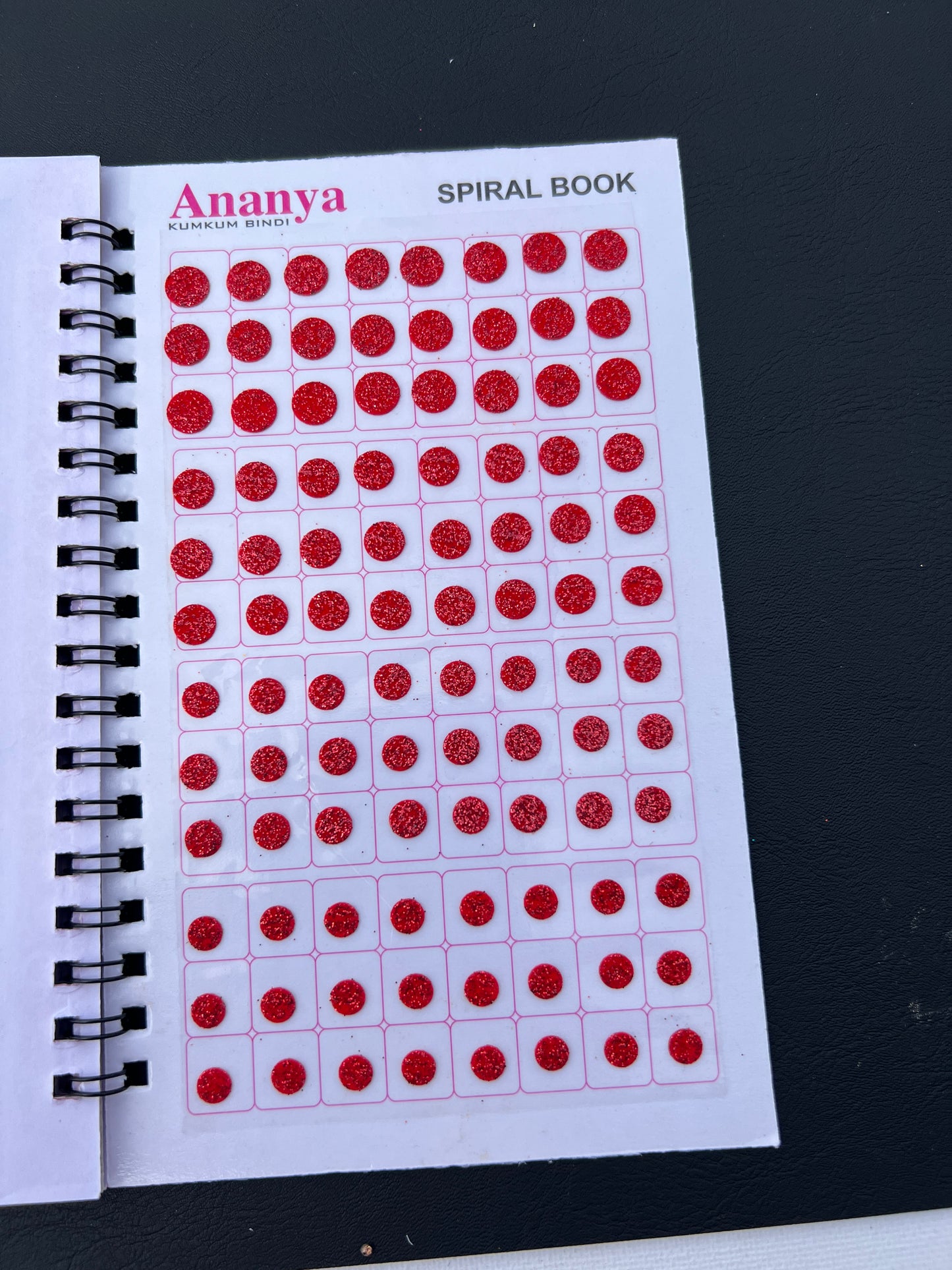 Zari multi colour bindi book (960 bindi)