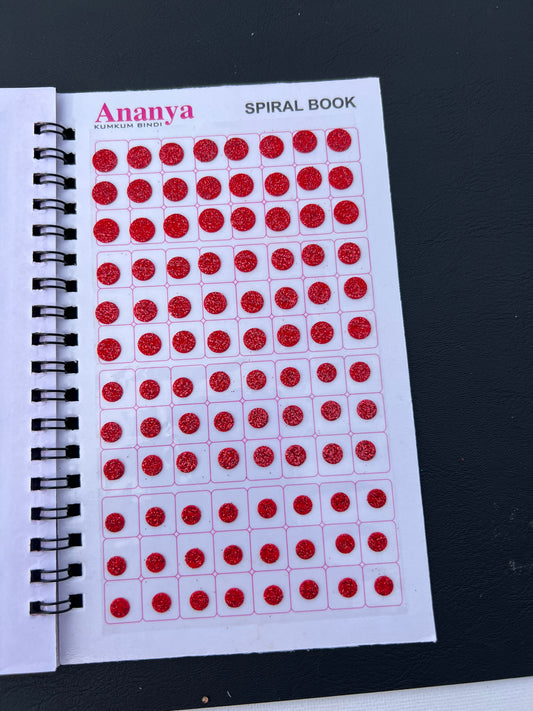 Zari multi colour bindi book (960 bindi)