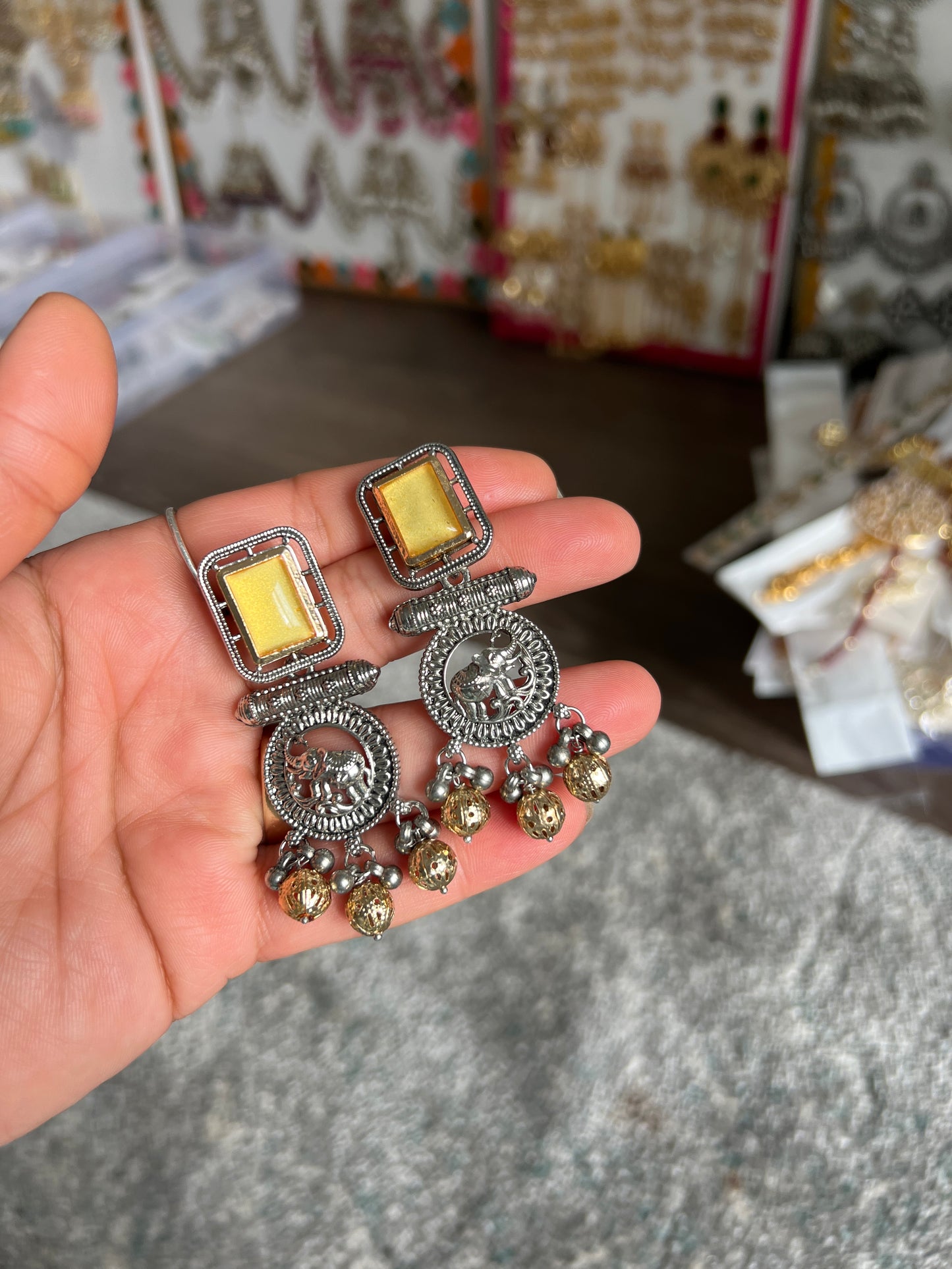 German silver earrings