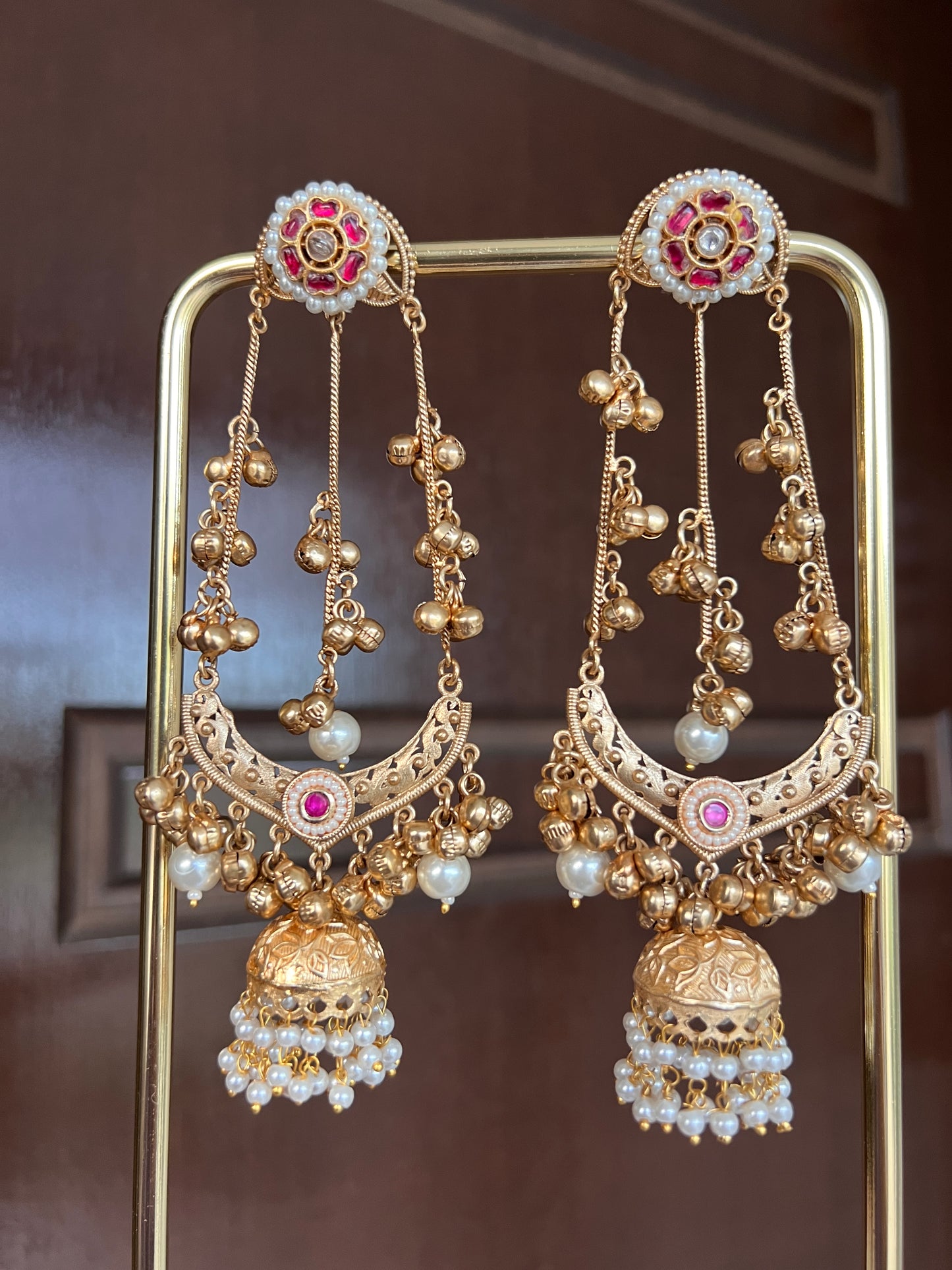 Ruhi Kashmiri long earrings