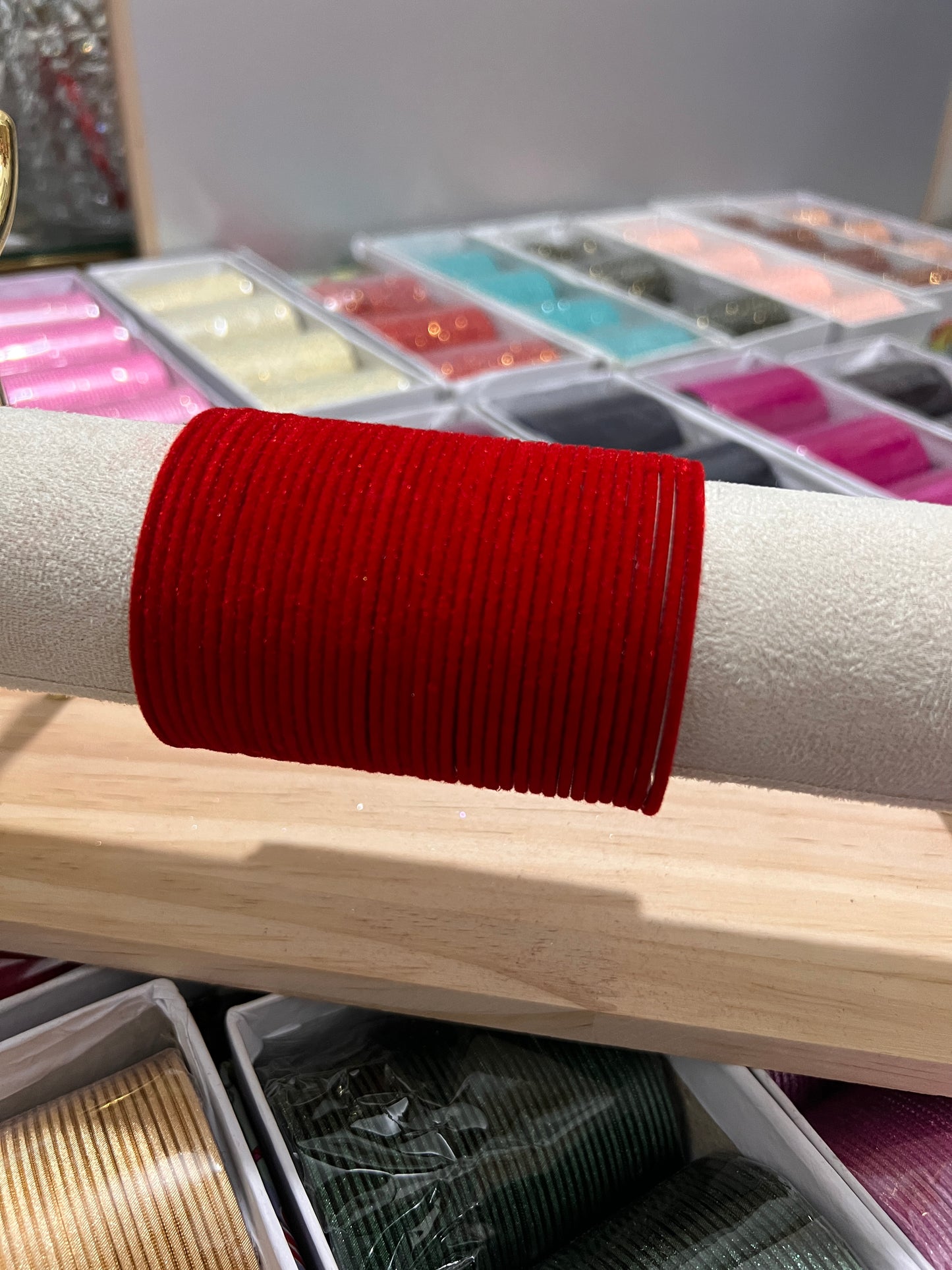 Red velvet bangles