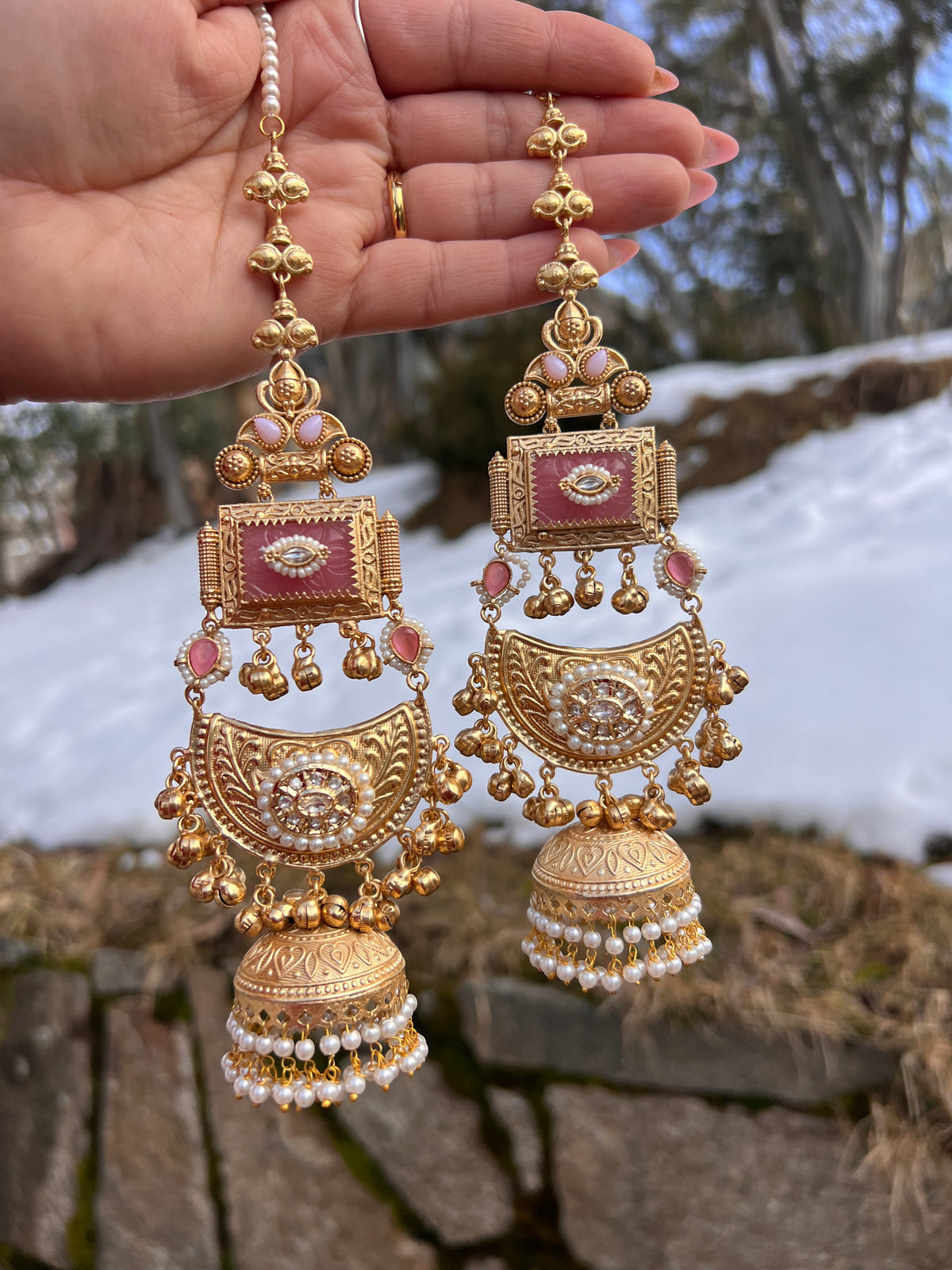 Anvita oversized Sahara earrings