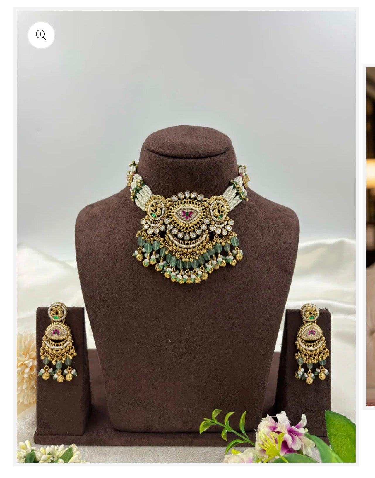 Reeja Ornate Choker & Earring Set