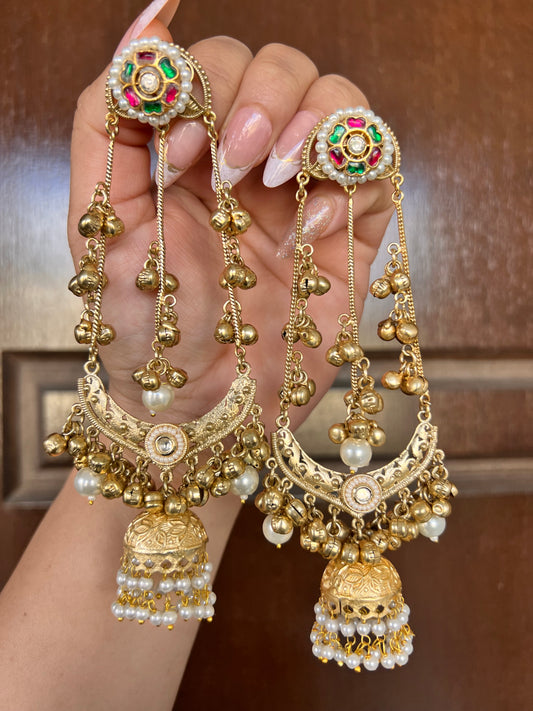 Ruhi Kashmiri long earrings