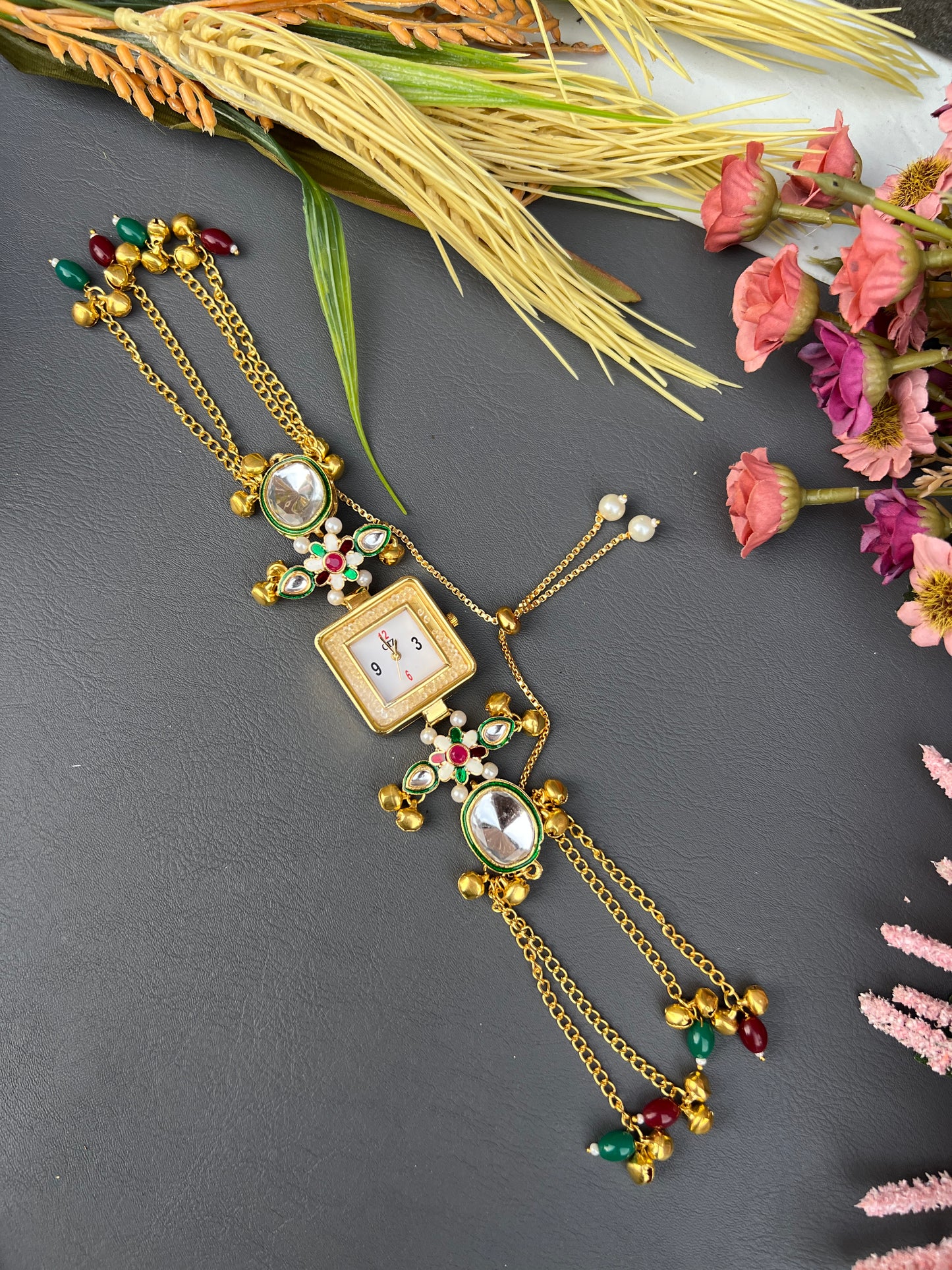 The Kashmiri Meena & Kundan Artisan Watch