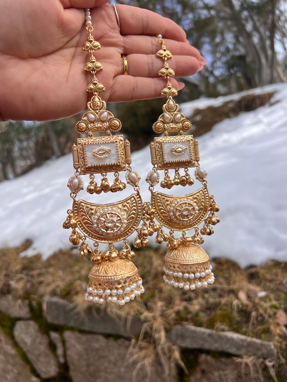 Anvita oversized Sahara earrings