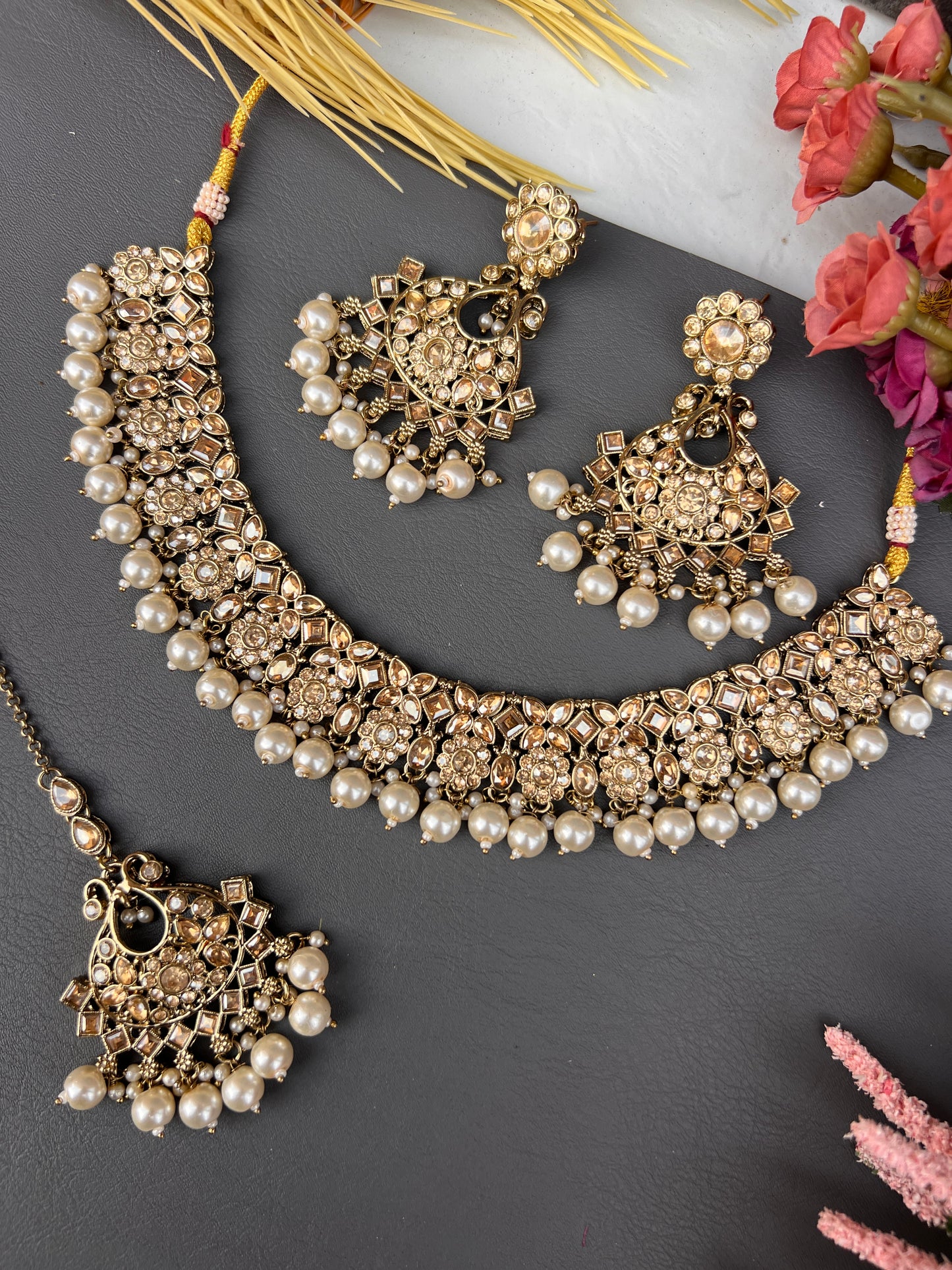 The Aadya Antique Choker Set