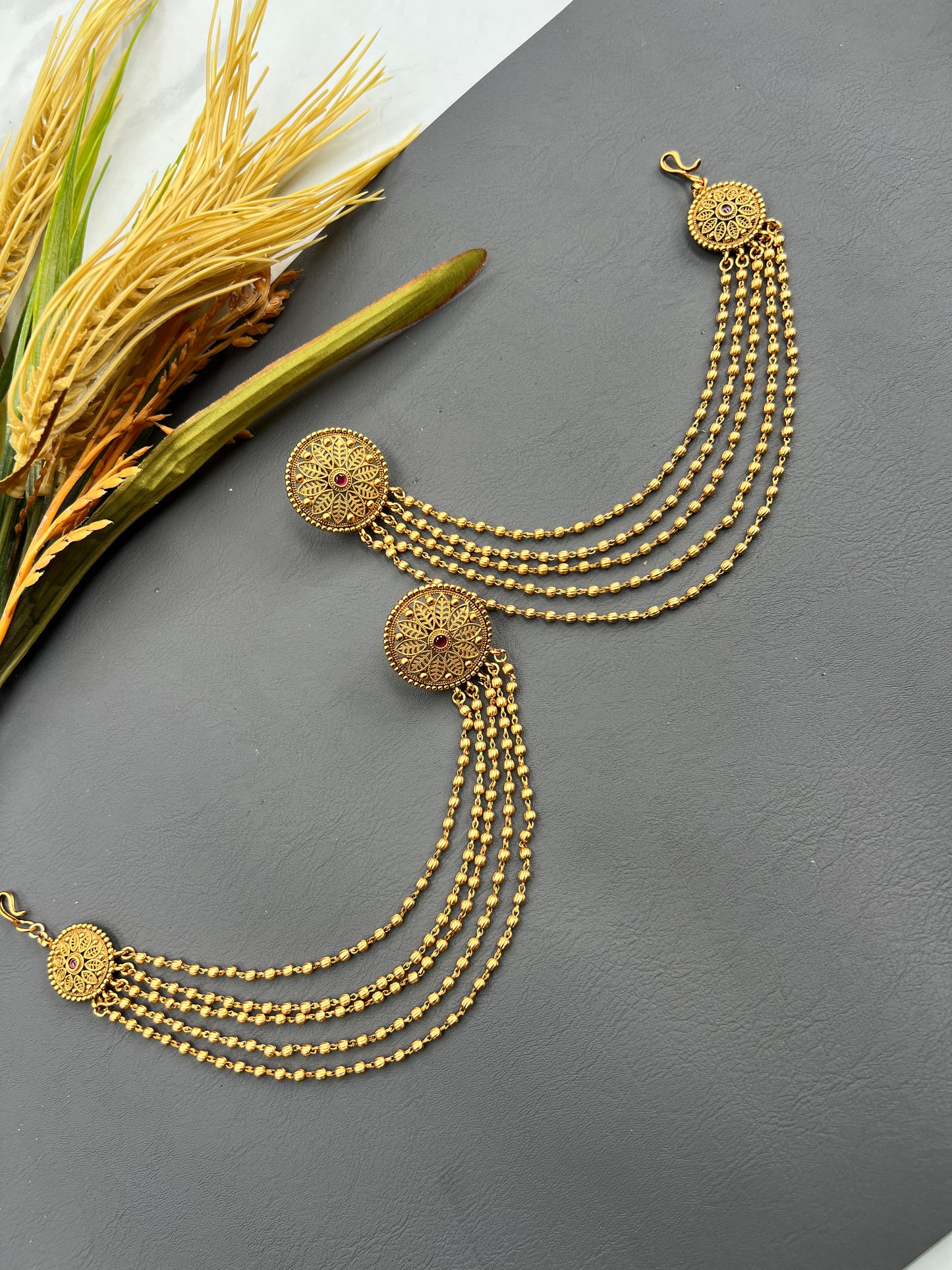 Saahiba stus with ear chains