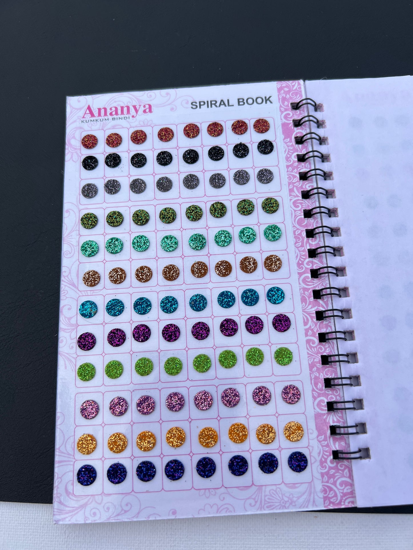 Zari multi colour bindi book (960 bindi)