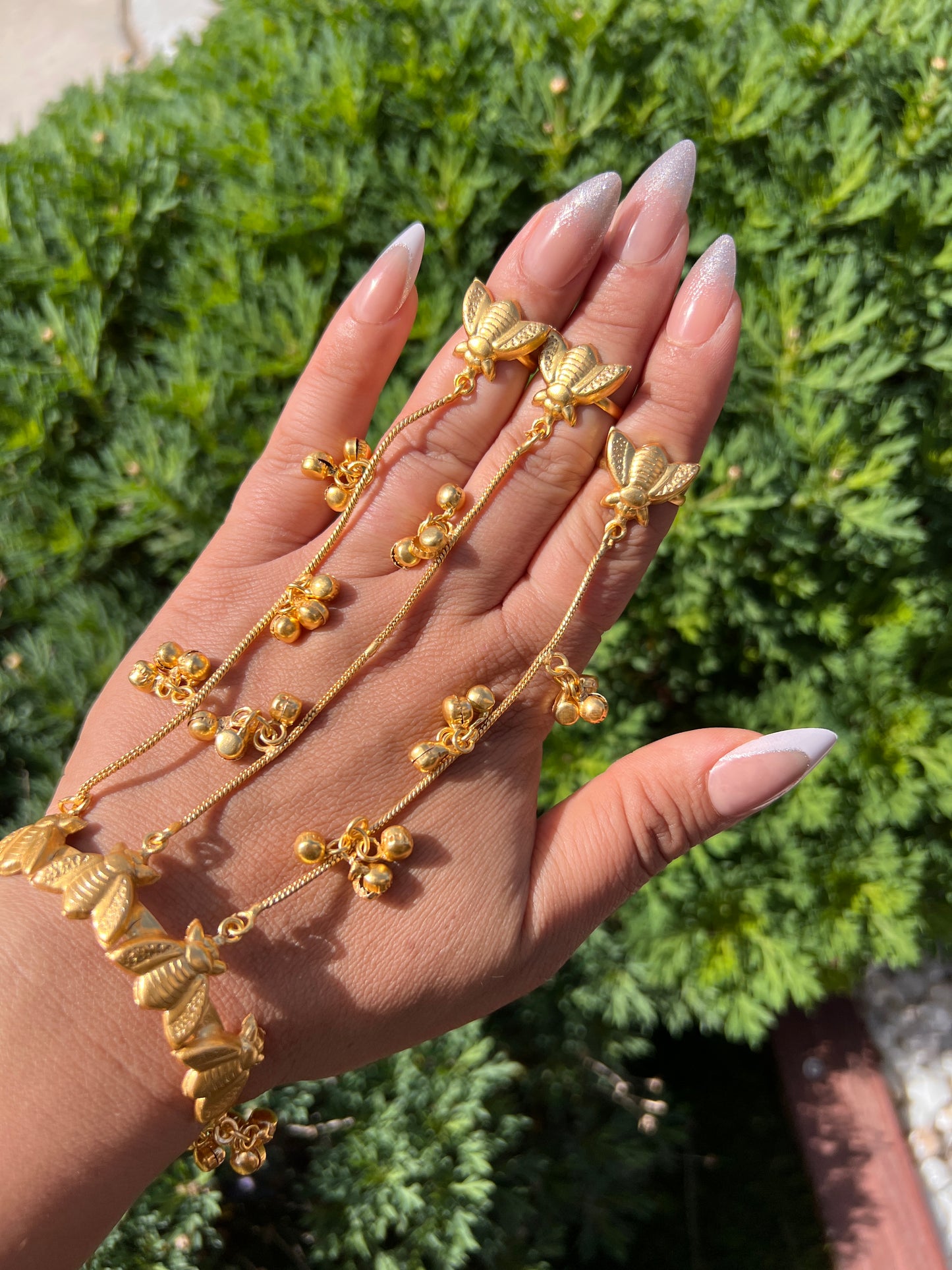 Gold plated hand harness   (pair for both hands)