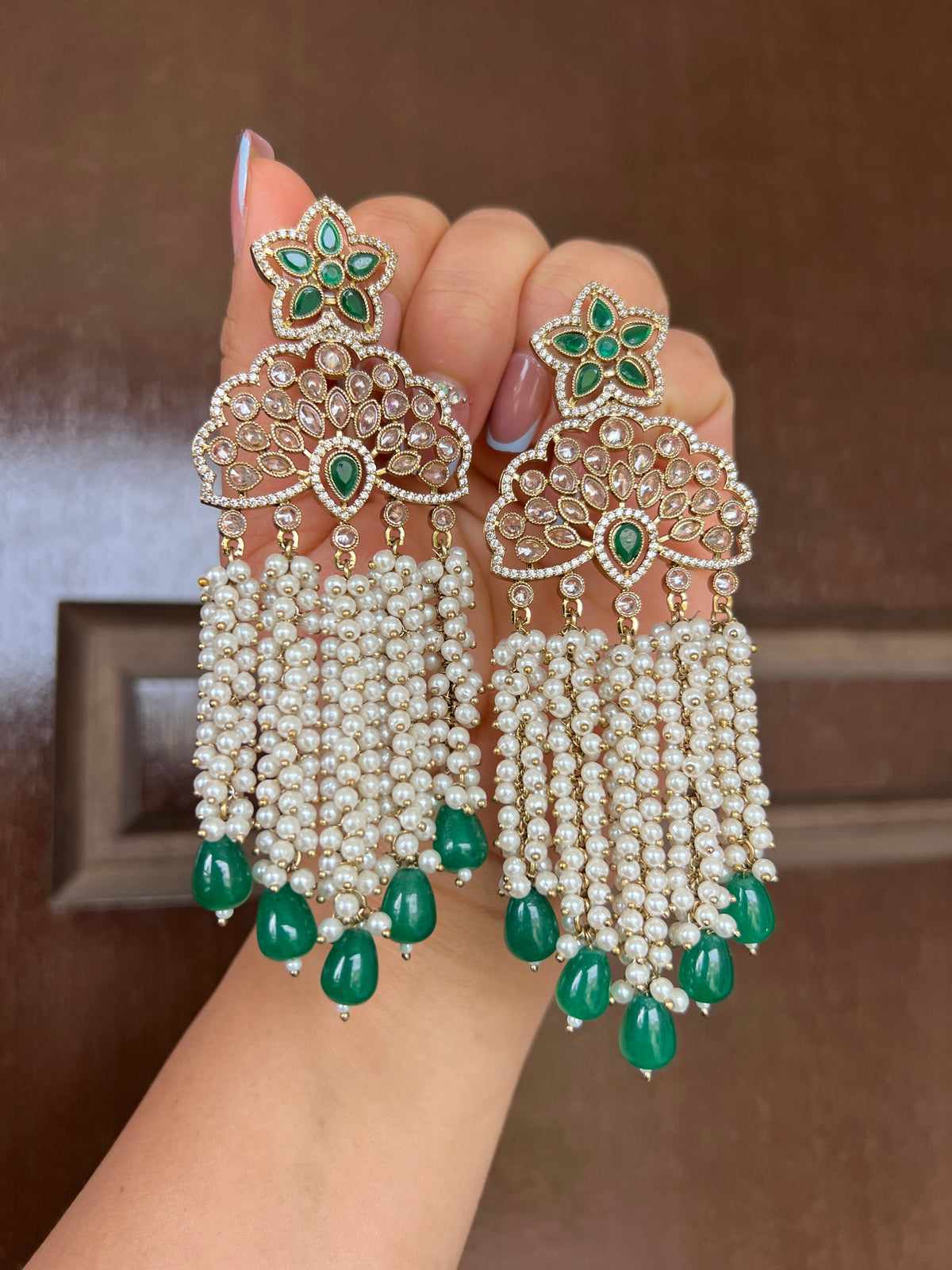 Dilbar statement earrings