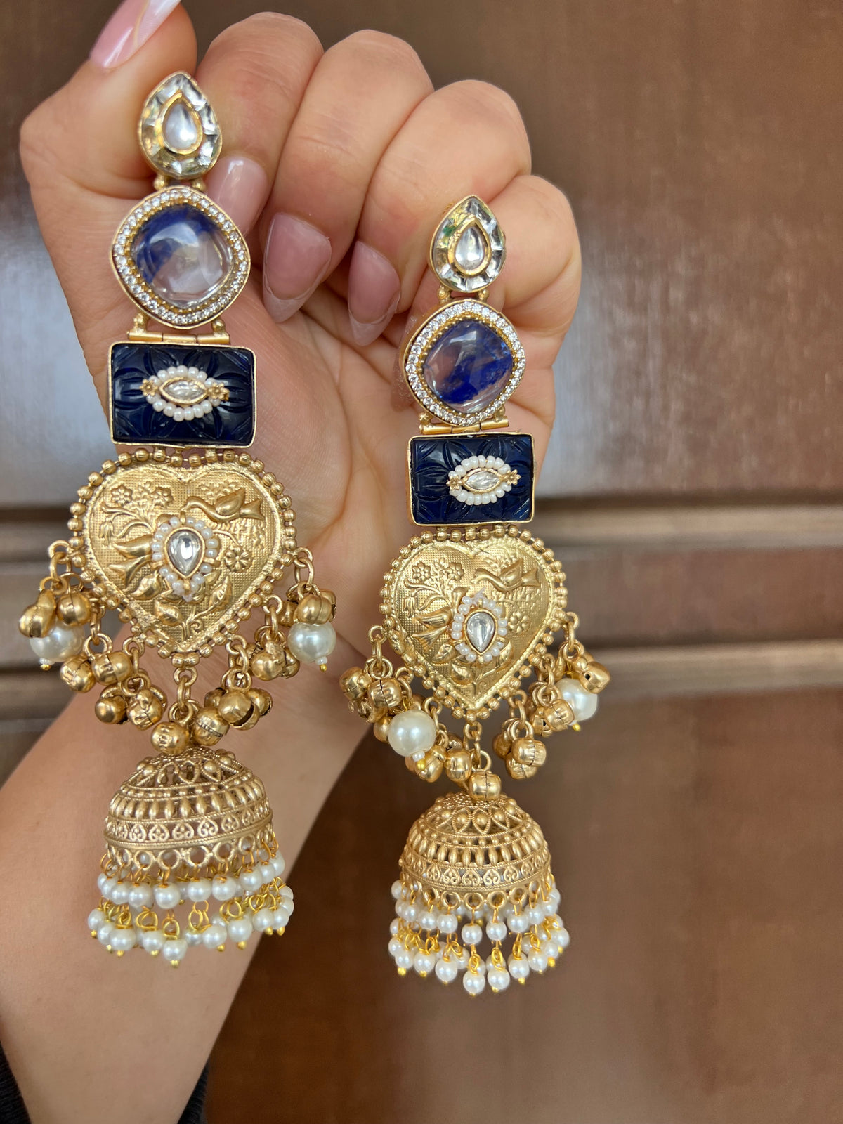 Inara Kashmiri long earrings