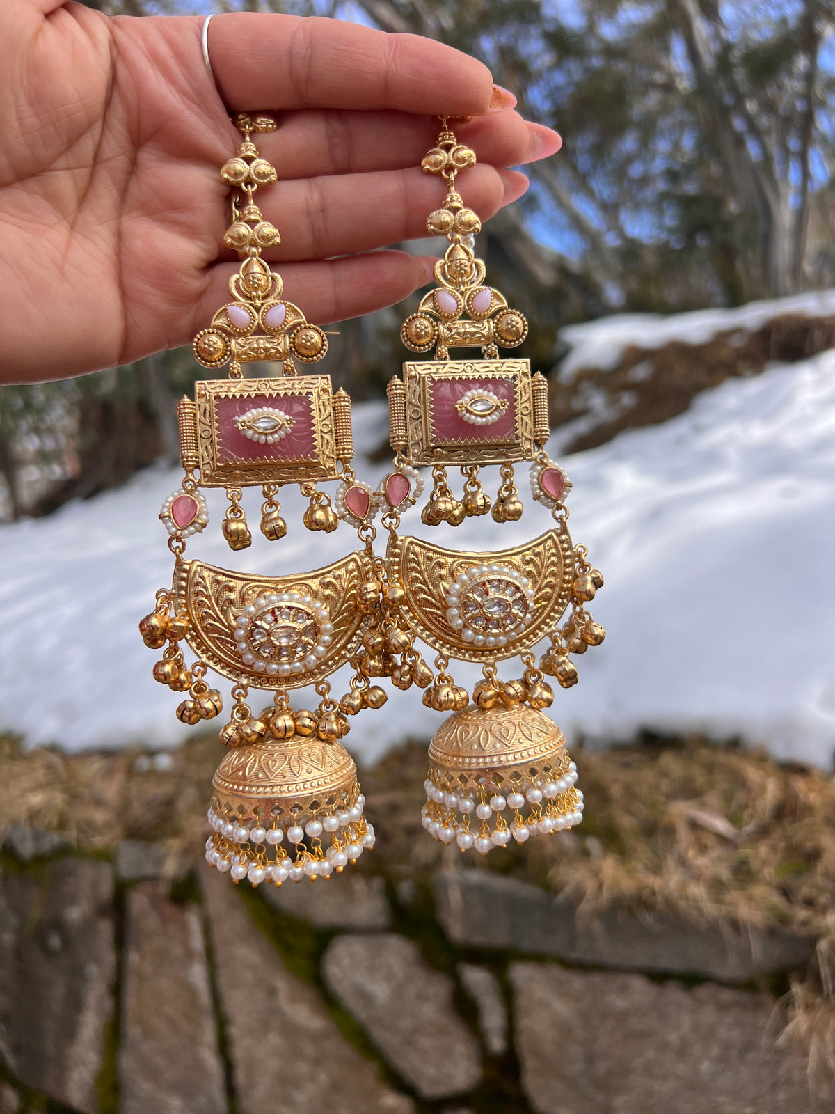 Anvita oversized Sahara earrings