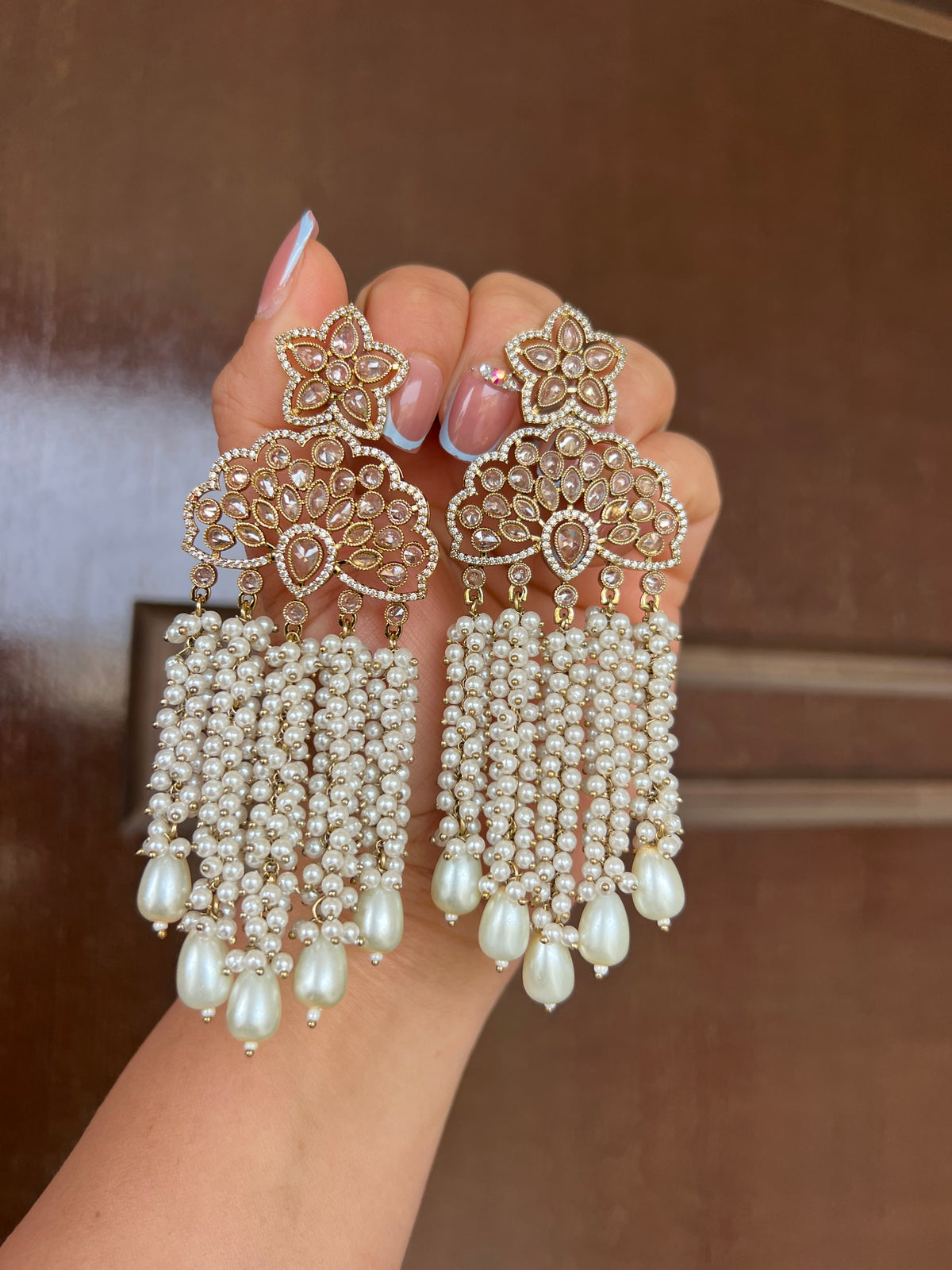 Dilbar statement earrings