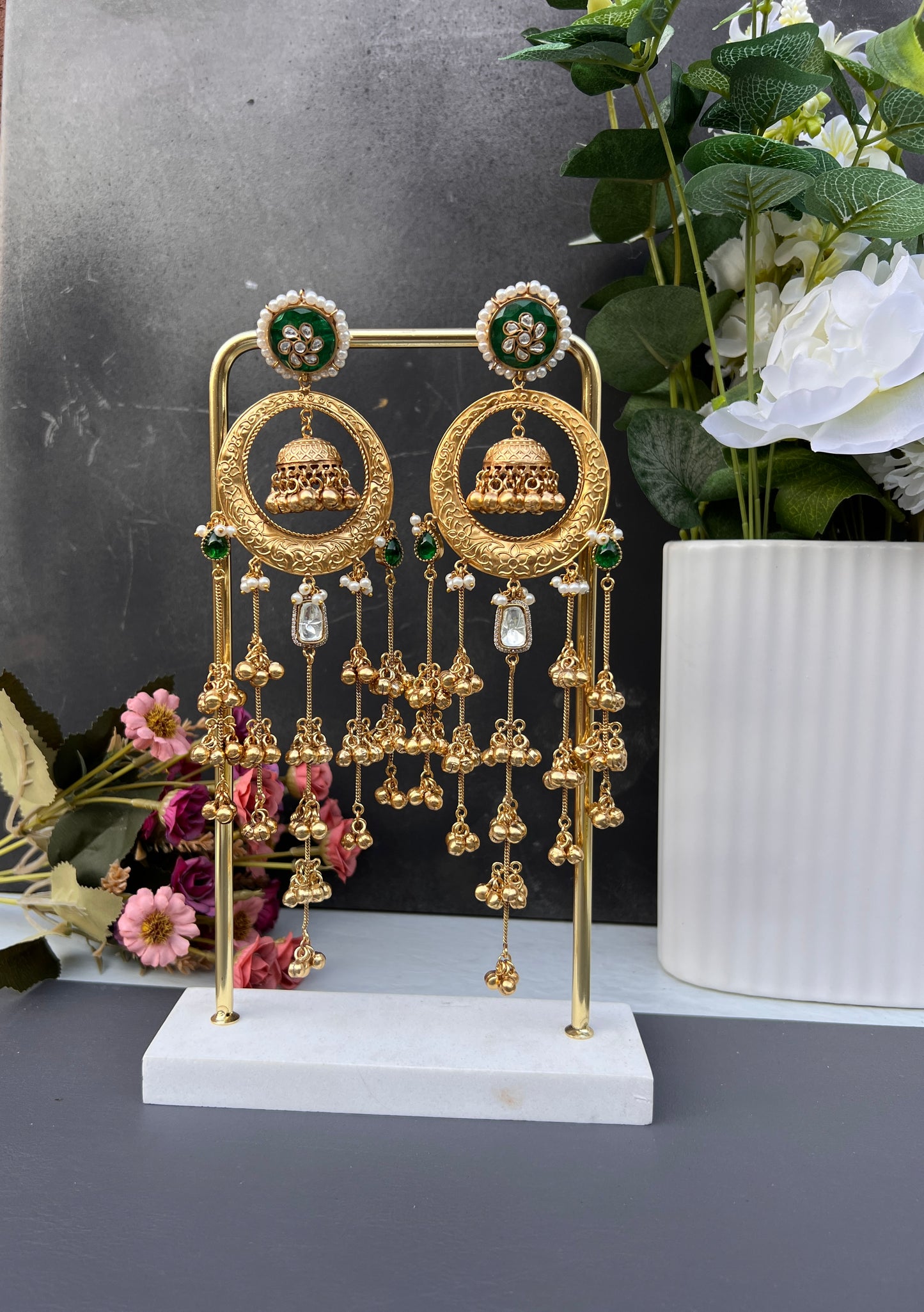 Zabarwan Kashmiri oversize earrings