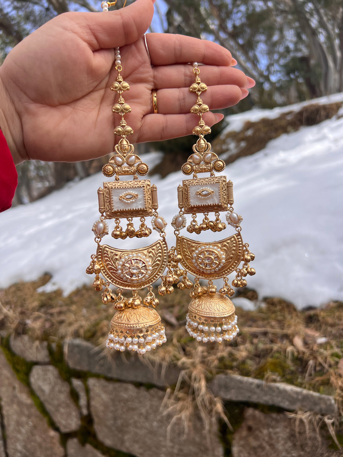 Anvita oversized Sahara earrings