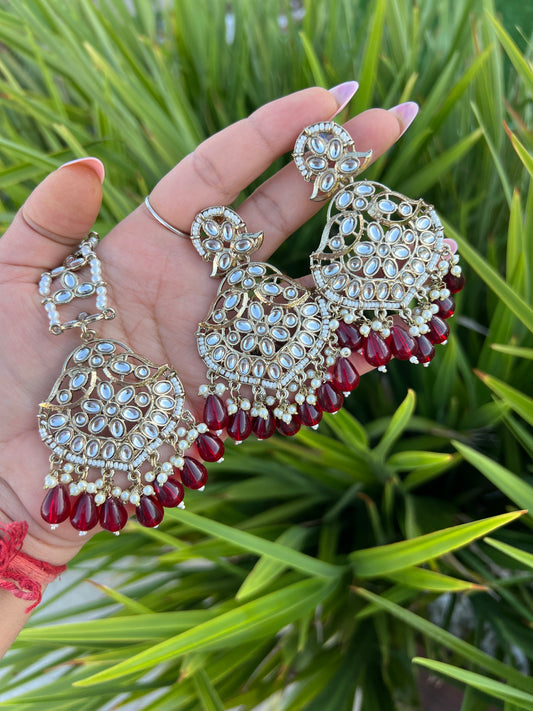 Preya earrings tikka set