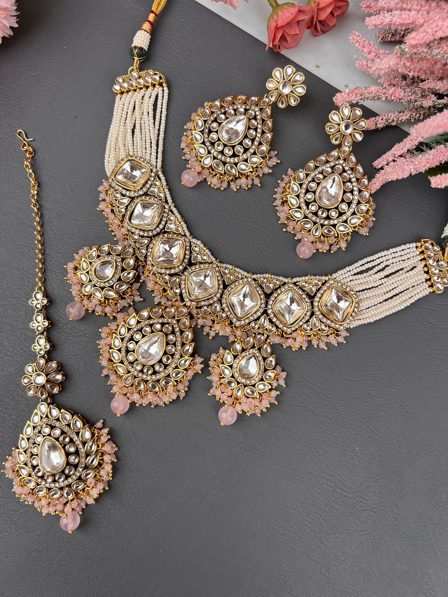 The Noorani Blush Kundan Set