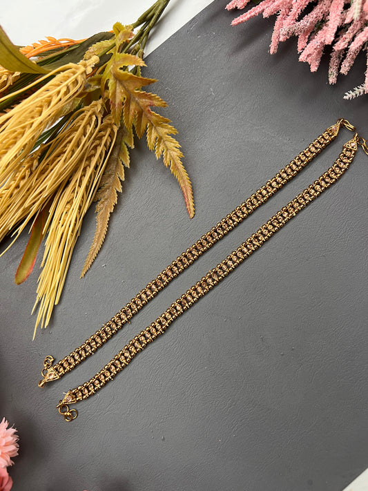 Antique tone elegant payals