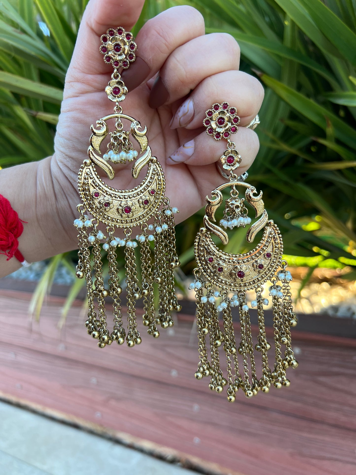 Roohani long earrings